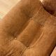 Brown velvet armchair, space age, 70s