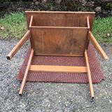 Vintage oak compass leg desk.