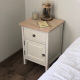 Solid wood bedside table