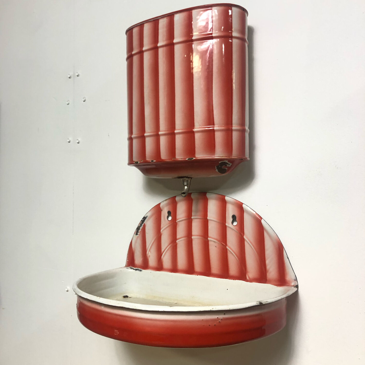 Old enamelled fountain