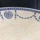 Dish oval porcelain of Lunéville KG - Model Bonaparte - blue décor