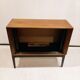 Mid-century audio cabinet with sliding door