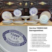 Service yeddo sarreguemines début xxème 67 pièces.