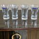 4 vintage luminarc shoot glasses