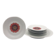 Jacques-André Souchet for Massé Surget set of six plates and a dish