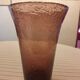 Vintage plum blown glass vase