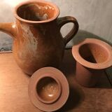Mallet pottery teapot in Puisaye stoneware