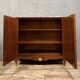 Louis XV style crossbow sideboard in noble wood marquetry circa 1850