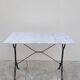 Marble and antique cast iron bistro table