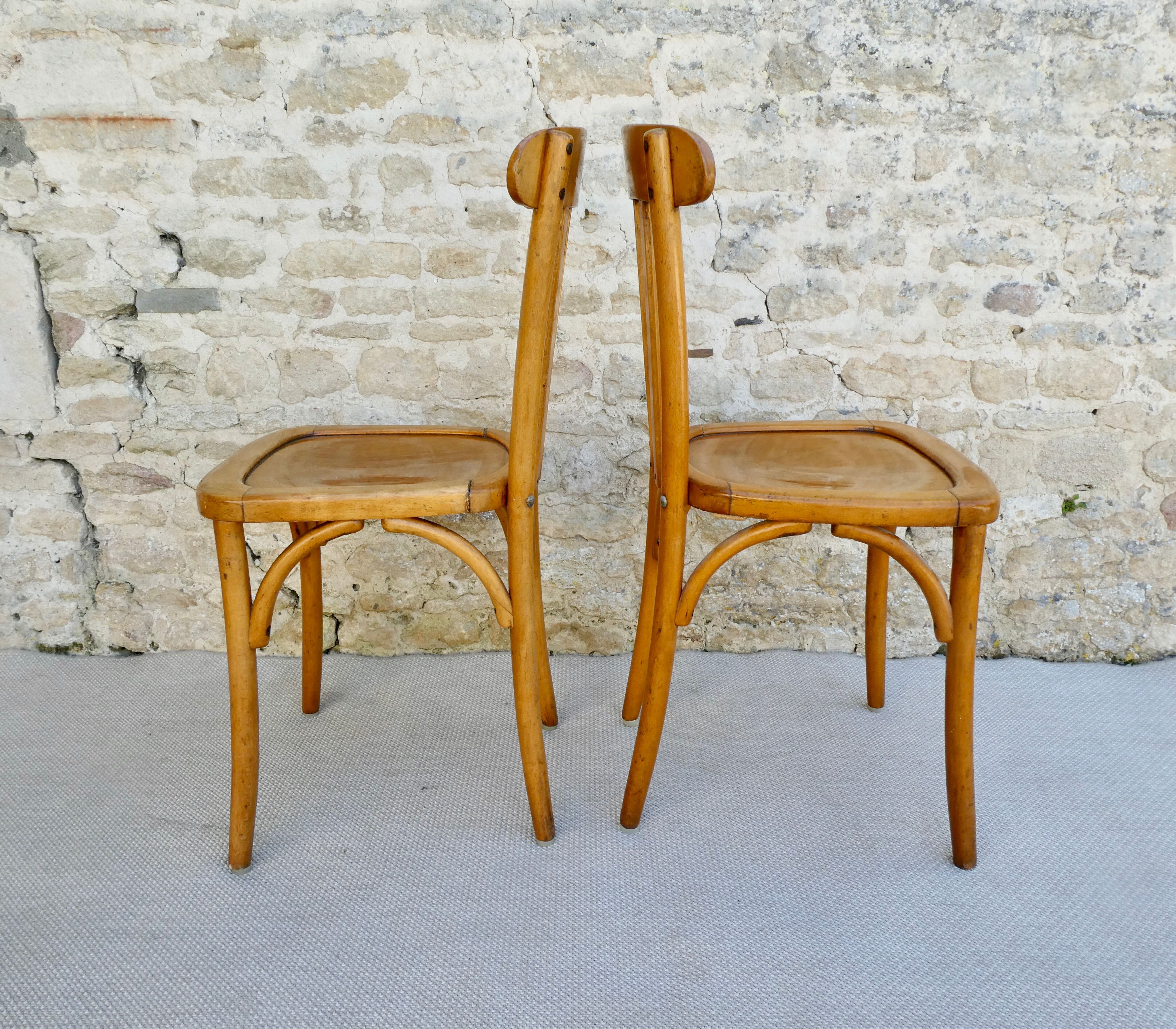 Pair of bistro chairs Luterma, 50s