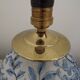 Blue & White Chinoiserie Ginger Jar Table Lamp Raised Bird & Floral Moti