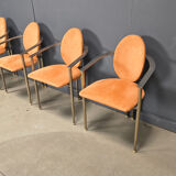 Vintage dining chairs by Belgochrom, set of 4 - 1980s