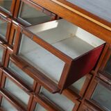 Vintage Dutch Hardwood Haberdashery Shop Cabinet, 1930s