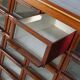 Vintage Dutch haberdashery furniture made of hardwood, 1930s.