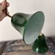 Paire d’appliques murales en opaline verte