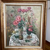 Oil painting on canvas, signed, dimensions: height - 70 cm - width - 60 cm