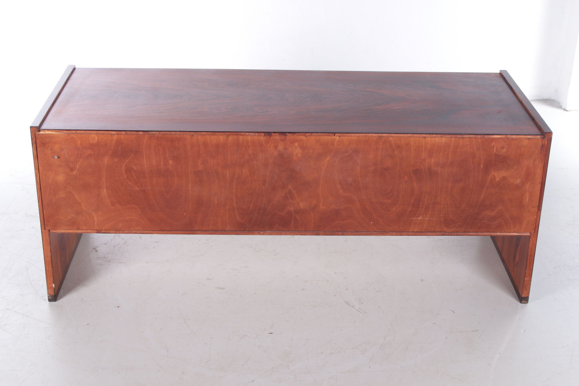 Low sideboard or TV cabinet made of Pallisander wood from the 1960s, Sweden.