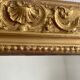 Old rectangular mirror Louise Philippe gilded fireplace 115x156cm
