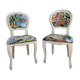 Duo de chaises médaillons