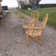 Paire de fauteuils en rotin vintage