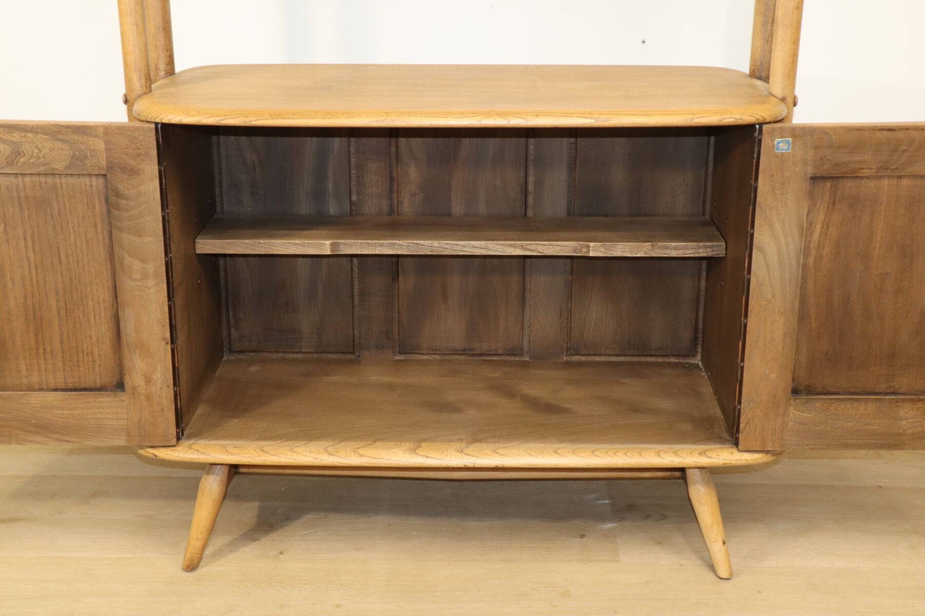 Vintage Ercol wooden bookcase, 1960