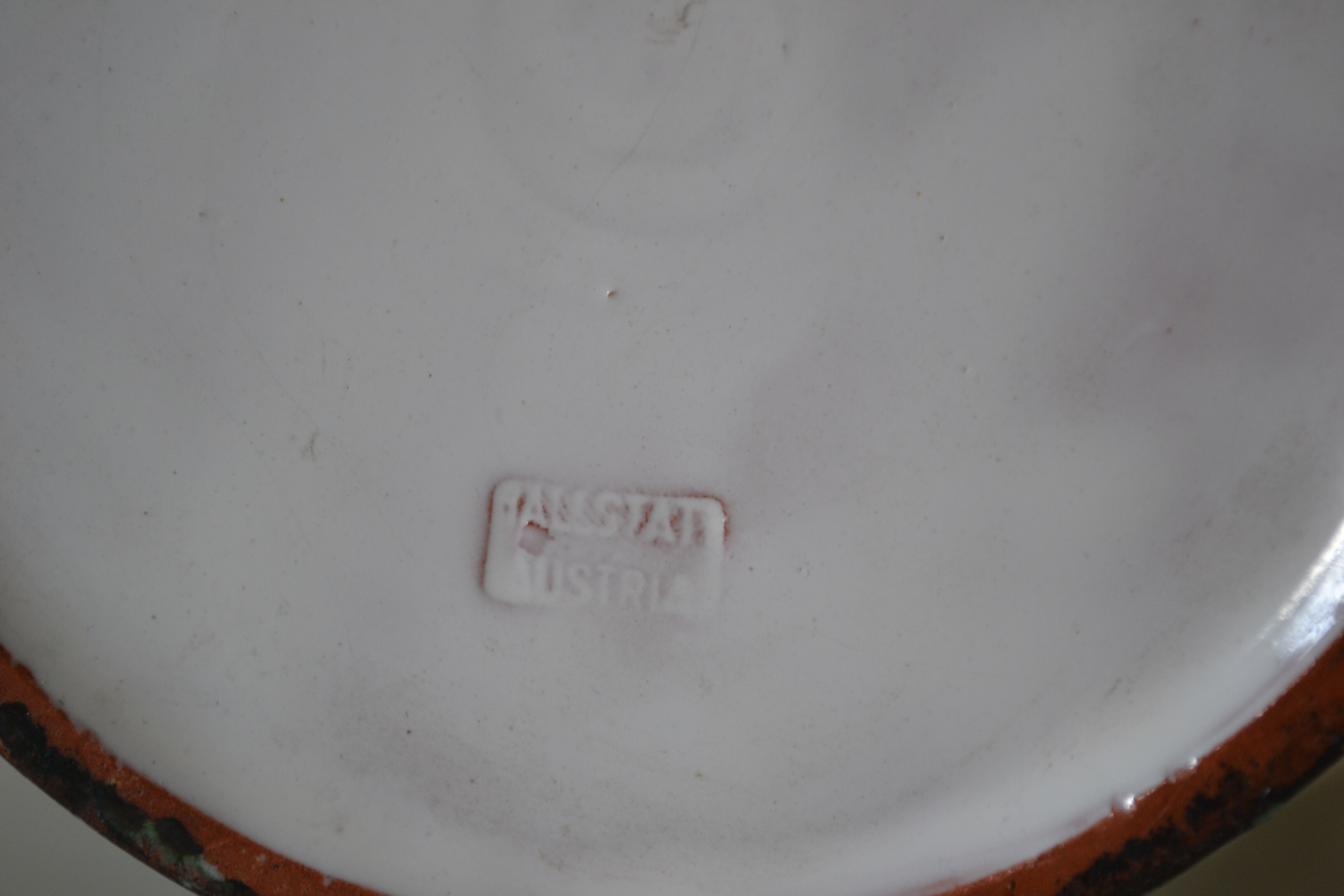 Vintage ceramic beer mug hallstatt austria