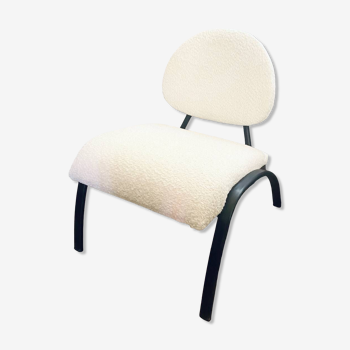 White designer armchair
