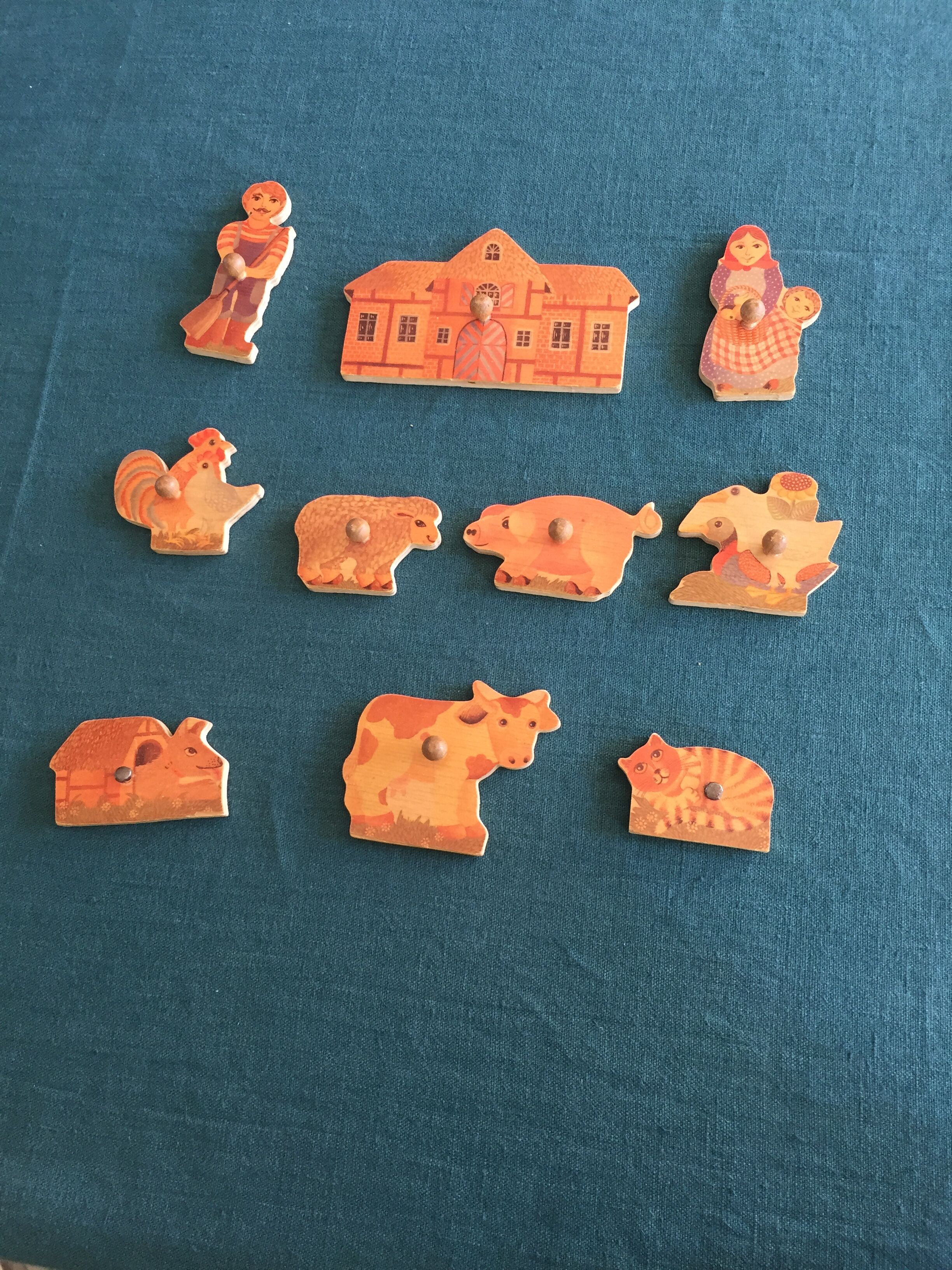 Puzzle en bois theme la ferme marque simplex