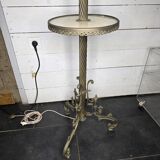 Napoleon III floor lamp in bronze and brass