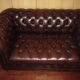 2 seater leather chesterfield sofa