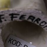 Ceramic bird sculpture, Italian design, 1970s, manufacturer: F. Ferroni