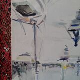 Gouache Les sables d'olonne