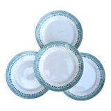 Set de 4 assiettes à dessert Terre de fer modèle Service Congo