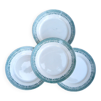 Set de 4 assiettes à dessert Terre de fer modèle Service Congo