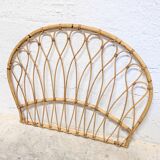 Vintage rattan headboard - single