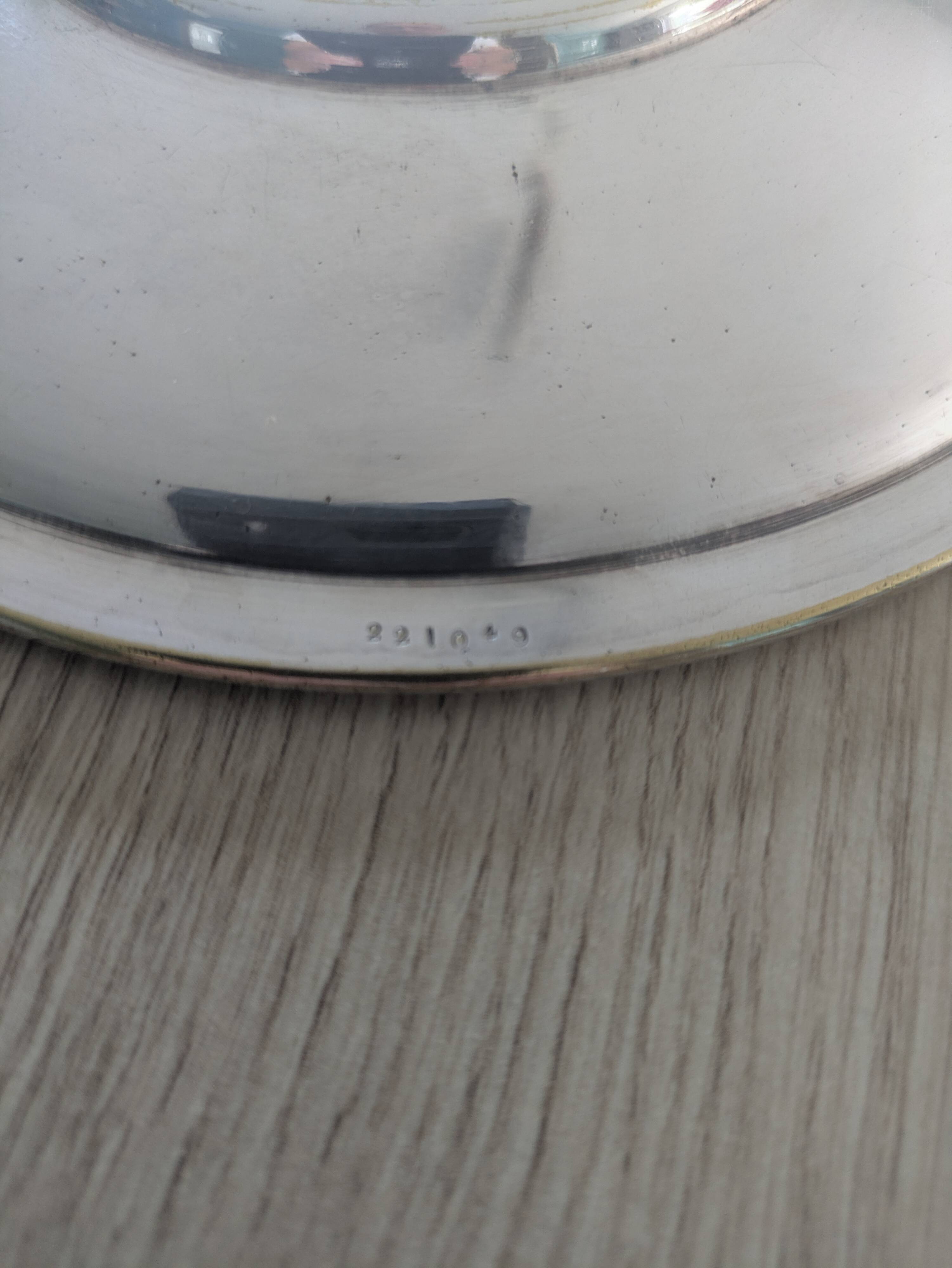 Christofle, silver-plated bowl and stand, numbered from the 19th century
