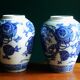 Pair of blue and white chinese vases