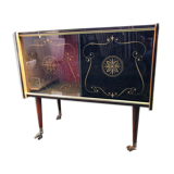 Vintage bar furniture formica with wheels 60's