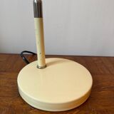 Pale yellow metal desk lamp