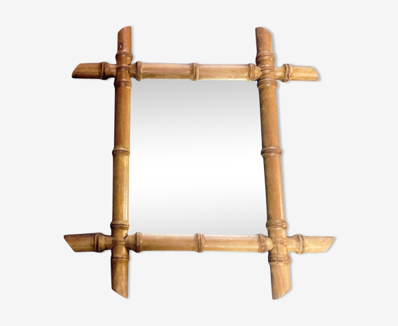Miroir bambou 60's
