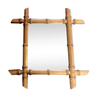 Miroir bambou 60's