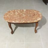 Coffee table with marble top