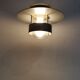 Metal and glass wall light by Jens Møller-Jensen for Louis Poulsen