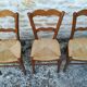 Set of 15 straw chairs
