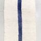 Berber carpet beni ouarain ecru blue line 243x160m