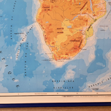 School wall poster Africa physical/political 140 cm x 97 cm brand soral