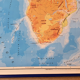Affiche scolaire murale Afrique physique, politique 140 cm x 97 cm de marque Soral