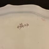 Polychrome earthenware dish signed large model