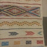 Tapis multicolore fait à la main en laine 160x90cm