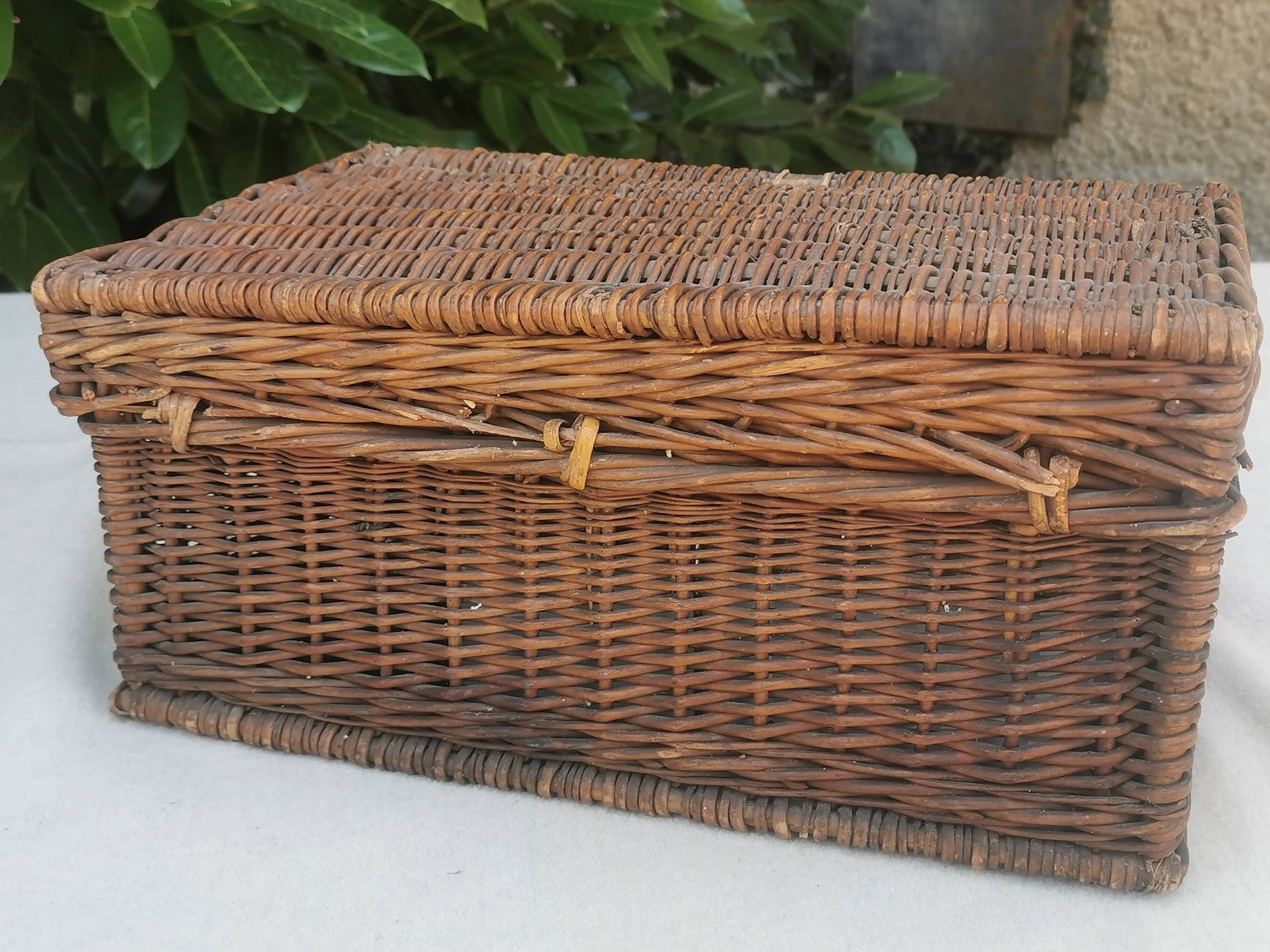 Vintage picnic basket